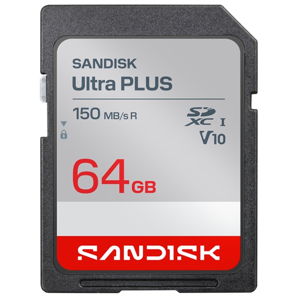SANDISK Ultra PLUS SDカード 64GB