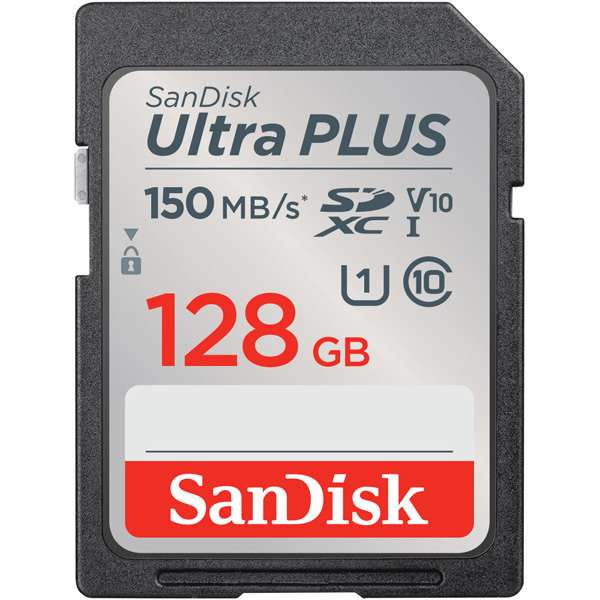 SanDisk Ultra PLUS SDXC UHS-Iカード 128GB