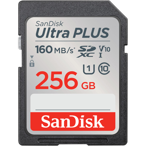 SanDisk Ultra PLUS SDXC UHS-Iカード 256GB