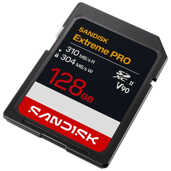SANDISK Extreme Pro SD UHS-II V90カード 128GB
