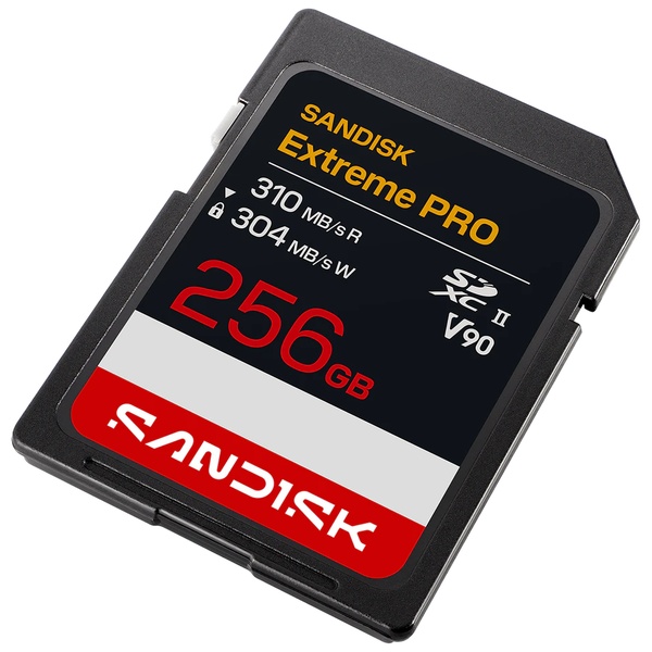 SANDISK Extreme Pro SD UHS-II V90カード 256GB