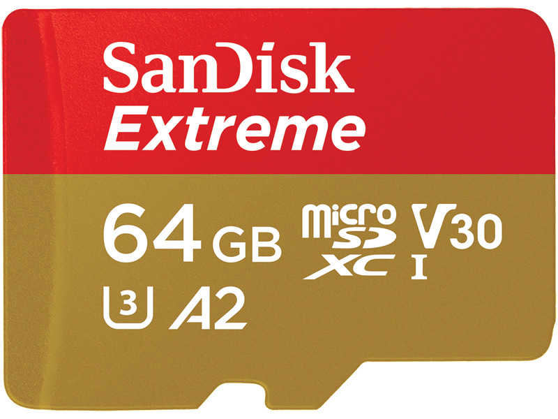 SanDisk Extreme microSDXC UHS-Iカード 64GB