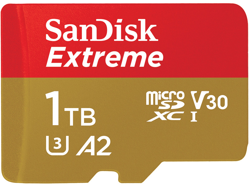SanDisk Extreme microSDXC UHS-Iカード 1TB