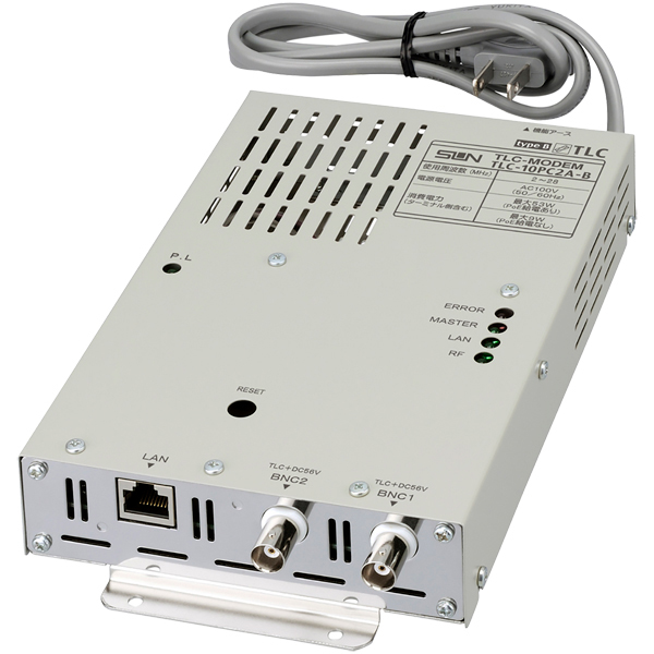 PoE対応TLCモデム（同軸LANメディアコンバーター） マルチキャスト通信対応 センター機2系統用