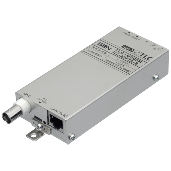 PoE対応TLCモデム（同軸LANメディアコンバーター） マルチキャスト通信対応 ターミナル機