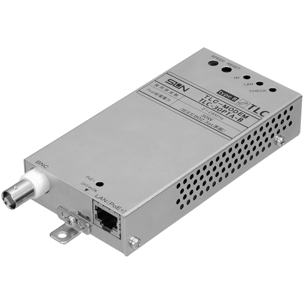 PoEPlus対応TLCモデム（同軸LANメディアコンバーター） マルチキャスト通信対応 ターミナル機