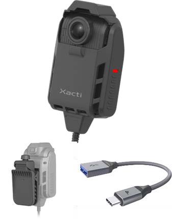 【Buddycom専用品】胸部装着型 ウェアラブルカメラ3点セット(Android)