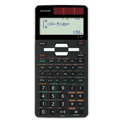 スタンダード関数電卓 10桁585関数 ホワイト系