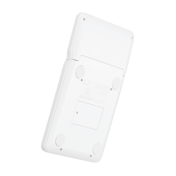 電卓 12桁 （ナイスサイズタイプ） ホワイト系（クリアホワイト）