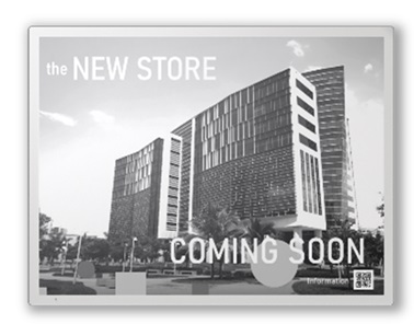 ePoster 42型電子ペーパーディスプレイ