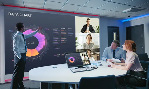 屋内用LEDディスプレイキットモデル/135型/1920×1080/LAN/黒/スピーカー無/1.5mmピッチ/600cd/m2/24時間/無償オンサイト2年保証