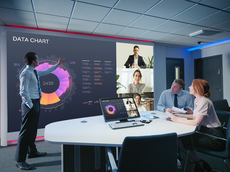 屋内用LEDディスプレイキットモデル/162型/1920×1080/LAN/黒/スピーカー無/1.8mmピッチ/600cd/m2/24時間/COB/無償オンサイト2年保証