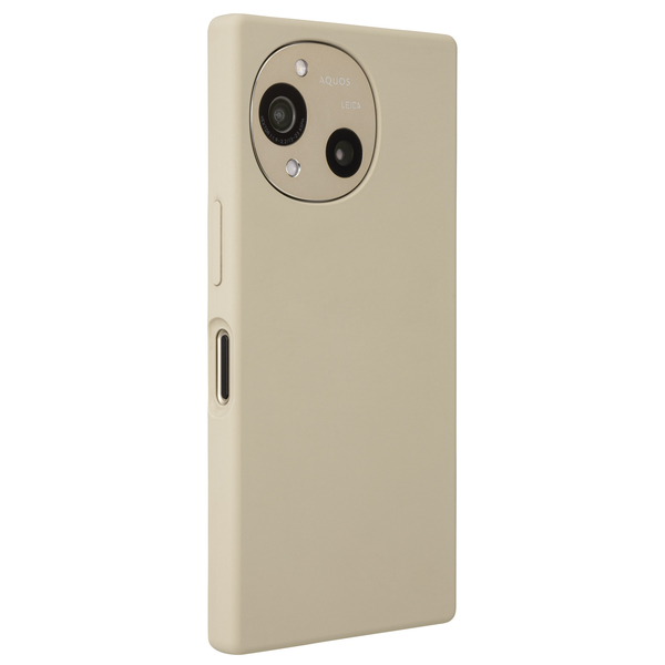 AQUOS R10用 SHARP純正シリコンケース トレンチベージュ