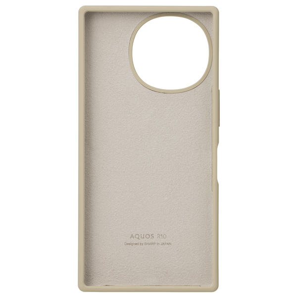 AQUOS R10用 SHARP純正シリコンケース トレンチベージュ