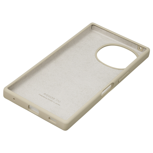 AQUOS R10用 SHARP純正シリコンケース トレンチベージュ