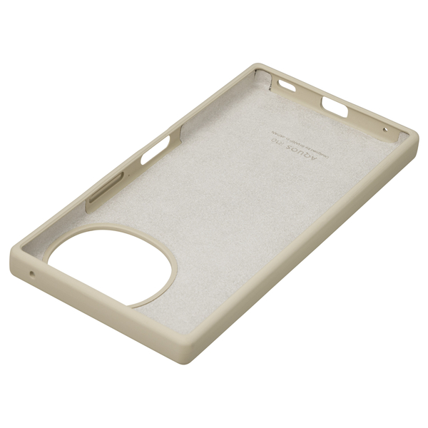 AQUOS R10用 SHARP純正シリコンケース トレンチベージュ