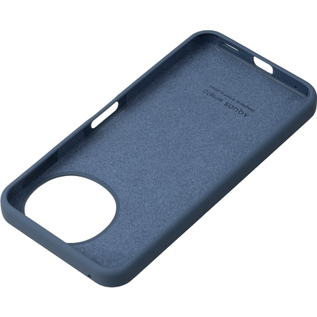 AQUOS sense10用 SHARP純正シリコンケース デニムネイビー