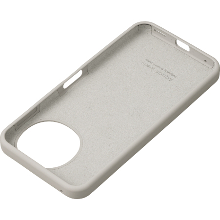 AQUOS sense10用 SHARP純正シリコンケース ライトシルバー