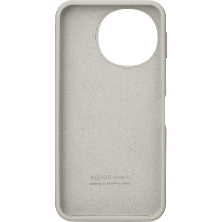 AQUOS sense10用 SHARP純正シリコンケース ライトシルバー