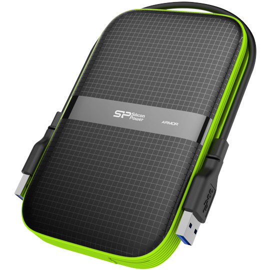 【耐衝撃 生活防水】USB3.0/2.0対応 Armor A60 ポータブルHDD 2TB