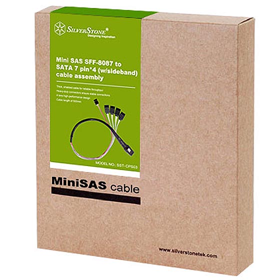 Mini-SAS - SATAケーブル