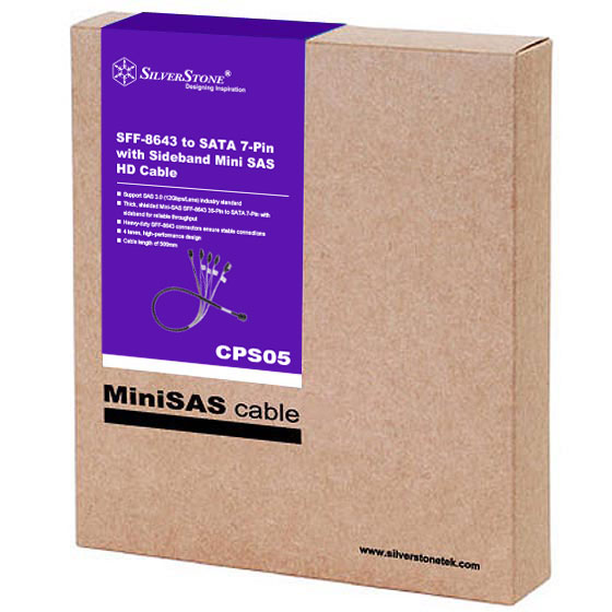 Mini-SAS - SATAケーブル