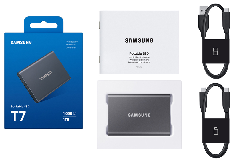 [2024年モデル] Portable SSD T7 [グレー] 1TB
