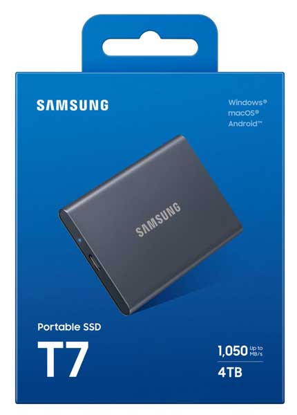 [2024年モデル] Portable SSD T7 [グレー] 4TB