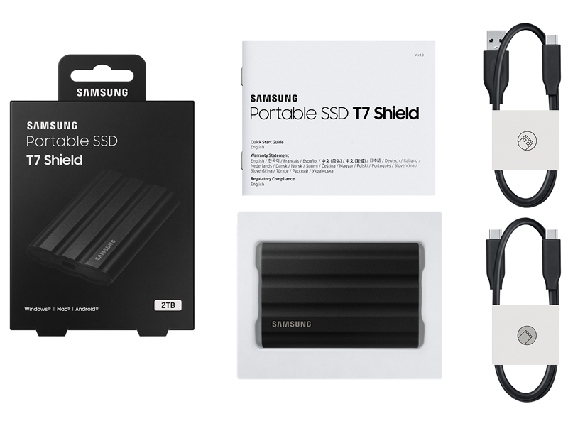 Portable SSD T7 Shield 2TB [ブラック]