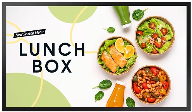 屋内高輝度液晶ディスプレイ 32型/1920×1080/HDMI、USB/ブラック/スピーカーなし/3年保証/縦横設置可/IP5X/メディアプレイヤー内蔵/24時間稼働/2000cd/m^2