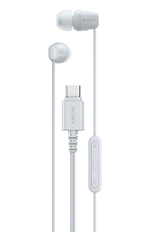 密閉型ステレオヘッドホン（入力プラグ USB Type-C） ホワイト