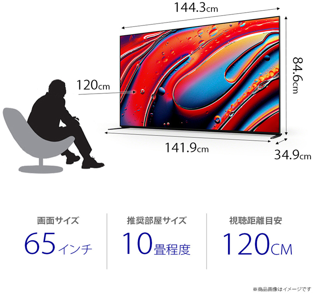 65V型 地上・BS・110度CS 4K対応 デジタルハイビジョン液晶テレビ ブラビア XR90(BS・CS110度4Kチューナー搭載) Mini LED搭載