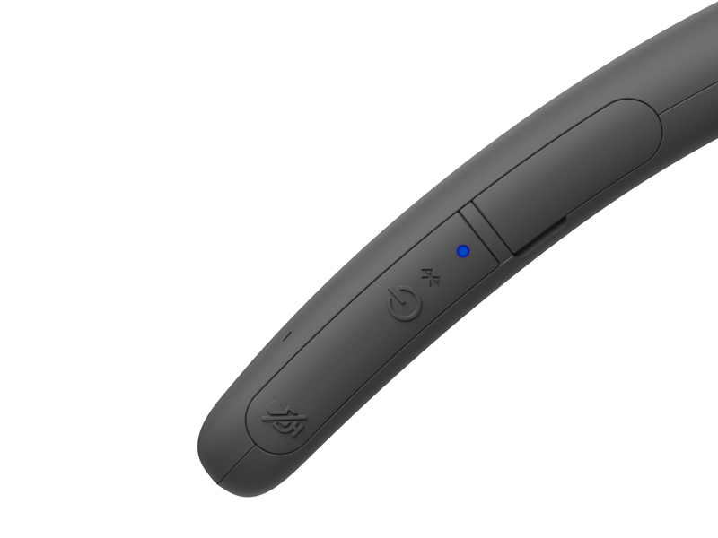 ワイヤレスネックバンドスピーカー チャコールグレー