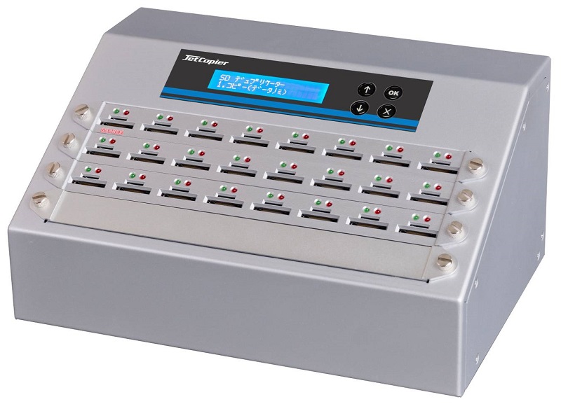 1：23 SD/MicroSDカードデュプリケータ コピー＆消去機 ログ機能付