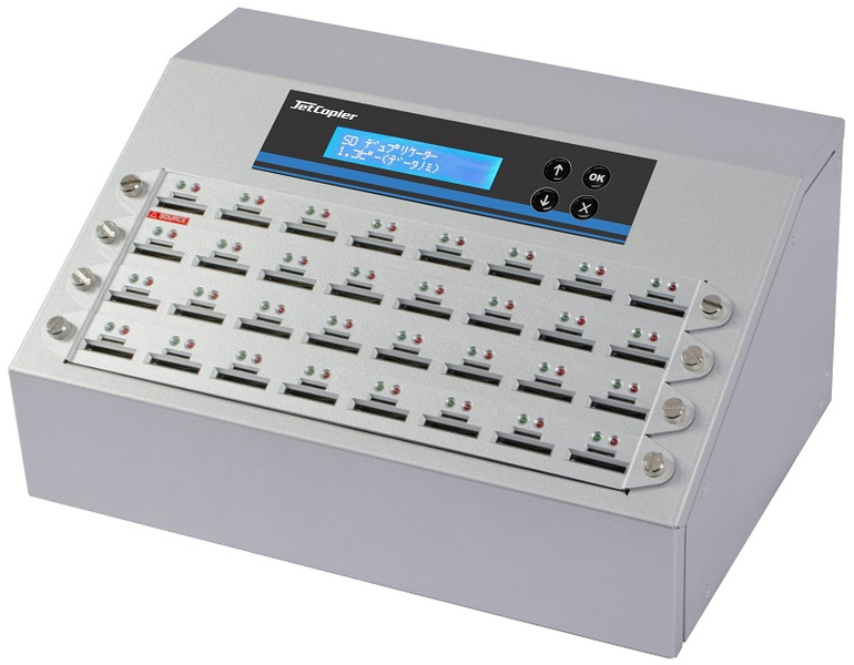 1：31 SD/MicroSDカードデュプリケータ コピー＆消去機 ログ機能付