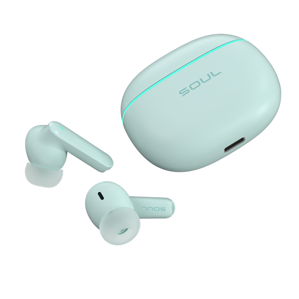 完全ワイヤレスイヤホン S-LIVE50 ミントグリーン