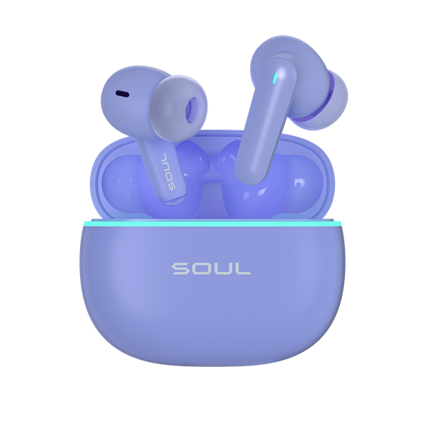 完全ワイヤレスイヤホン S-LIVE50 ラベンダー