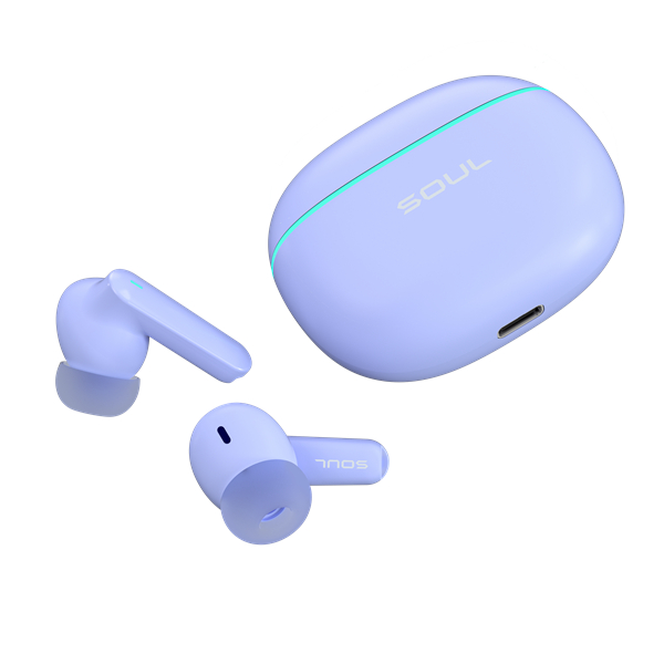完全ワイヤレスイヤホン S-LIVE50 ラベンダー
