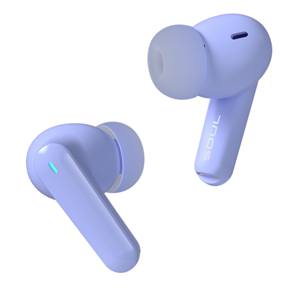 完全ワイヤレスイヤホン S-LIVE50 ラベンダー