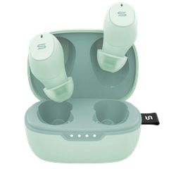 完全ワイヤレスイヤホン S-MICRO20 ミントグリーン