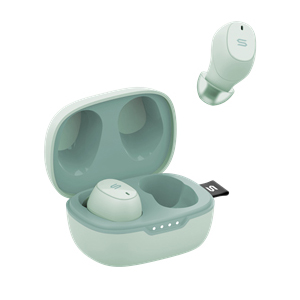 完全ワイヤレスイヤホン S-MICRO20 ミントグリーン