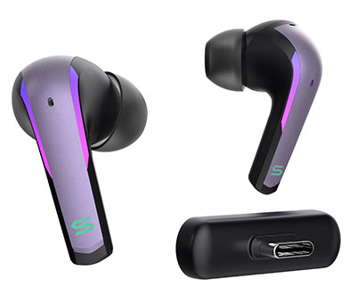 S-PLAY2 PURPLE ゲーミングワイヤレスイヤホン SWITCH対応