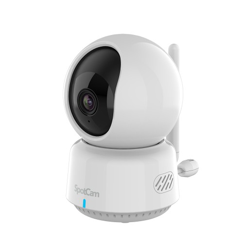 SpotCam BabyCam Pro/ネットワークベビーカメラ 屋内用/2K高解像度/自動追尾機能/温湿度検知/危険エリア侵入アラート/双方向通話/24時間クラウド録画/スマホで確認可能