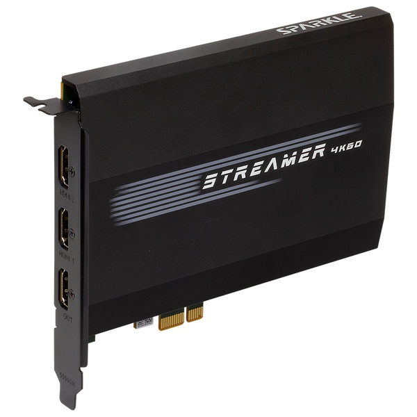 SPARKLE Streamer 4K60 PCIe Capture Card/PCIeキャプチャーカード/最大4K@60 / FHD@240キャプチャー＆パススルー対応/デュアルHDMI入力/PIPサポート