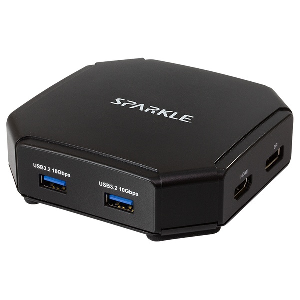 SPARKLE USB4 TRAVEL DOCK/USB4.0((Type-C)最大85W高速供電)x1/最大40Gbps のデータ転送速度