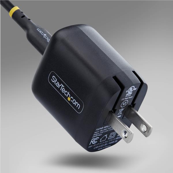 USB充電器/1ポートUSB-C/最大20W/PD対応（5V/9V）/ブラック/急速充電 Type-C 電源アダプター