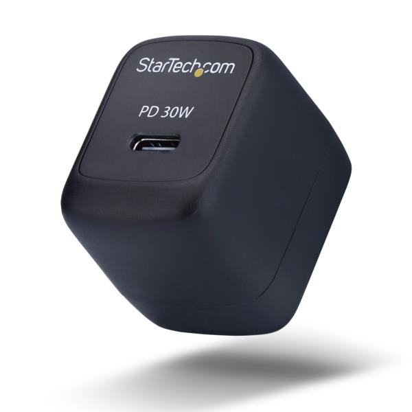 USB充電器/1ポートUSB-C/最大30W/20V/PD対応/GaN/ブラック/急速充電 Type-C 電源アダプター