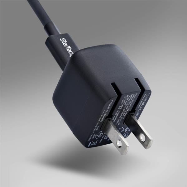 USB充電器/1ポートUSB-C/最大30W/20V/PD対応/GaN/ブラック/急速充電 Type-C 電源アダプター