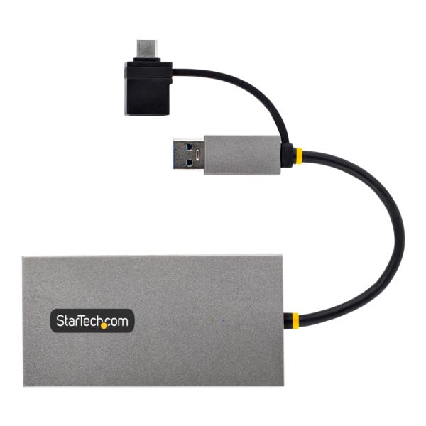 ディスプレイアダプター/USB-C&USB-A接続/デュアルディスプレイ/HDMI(1x4K30Hz、1x1080p)/11cmケーブル/Windows&macOS/HDMIグラフィックアダプター