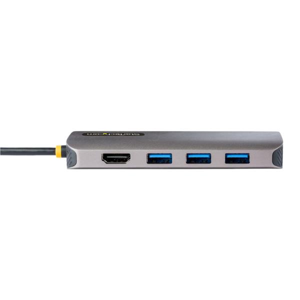 マルチポートアダプター/USBType-C接続/シングルモニター/4K60HzHDMI/100WUSBPD/3xUSB-A(5Gbps)ハブ/GbE